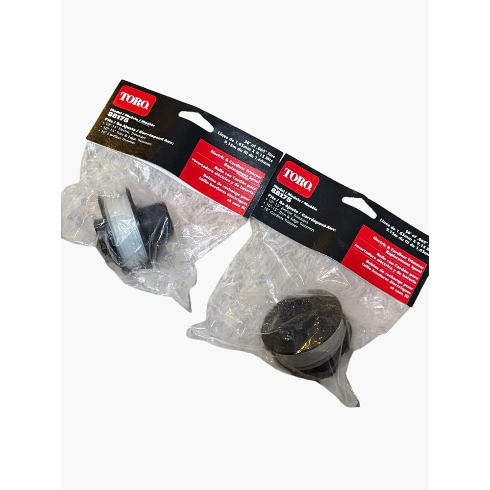 Toro 88175 Trimmer Replacement Spool Lot Of 2 .065 In 30 Ft Line New